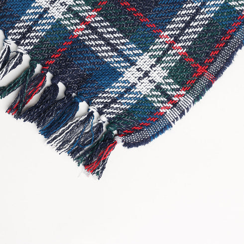 WOOLEN CHUNKY BIG PLAID TWEED THROW BLANKETS - Boucle Home