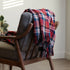 WOOLEN CHUNKY BIG PLAID TWEED THROW BLANKETS - Boucle Home