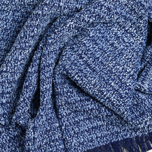 close picture of our purple fluffy throw blanket showing the soft texture