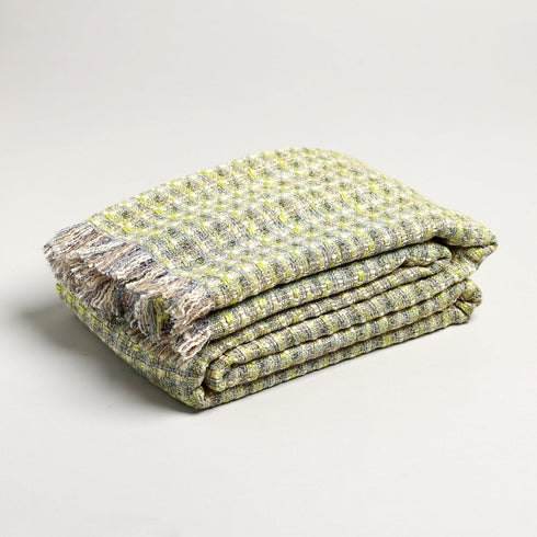 Soft multi color tweed throw - 1
