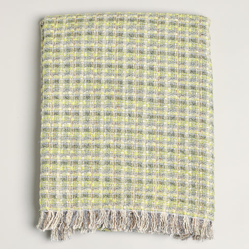 Multi Color Tweed Fancy Throw Blanket 53" X 70" +1.5" FRINGE