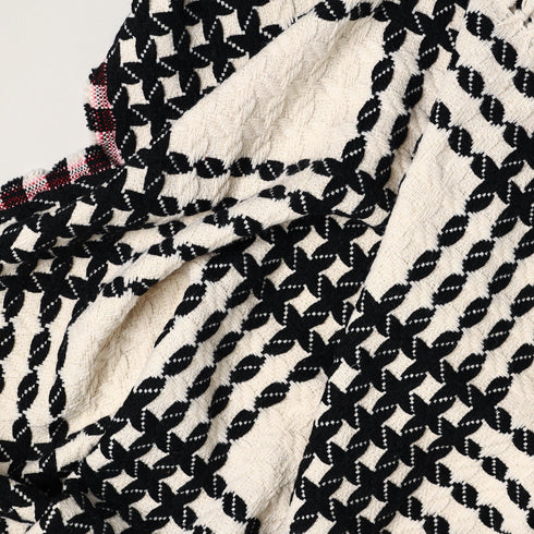 cozy check and plaid throw blanket black and cream soft throw blanket