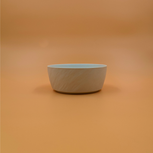 White Ceramic Textured Bowls