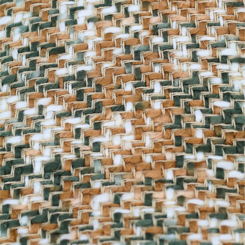 Manta beige multicolor de 58" x 70" con flecos de +1.5"