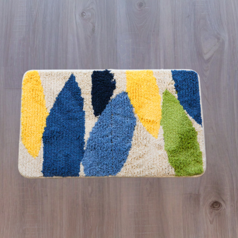 Colorful Leaf Flocking Mat