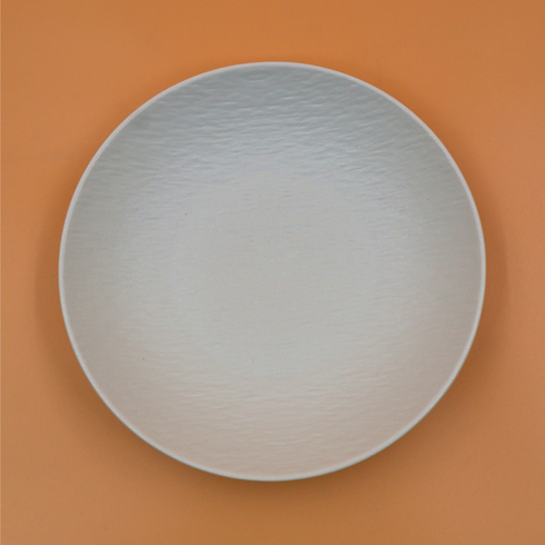 White Textured Deep Plate