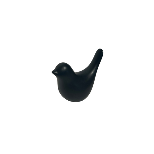 Ceramic Black Decorative Bird