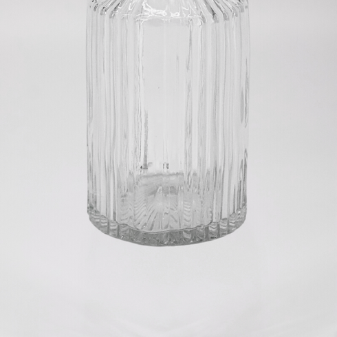 Mini Glass Vase With Strips