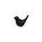 Ceramic Black Decorative Bird