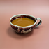 Maroon and Grey Ceramic Cup