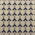 Horizontal Cream and Blue Geometric Throw Pillow