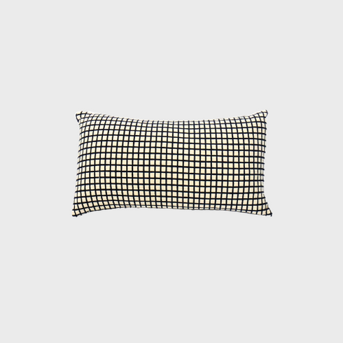 Black and White Plaid Pillows | 12"x20"