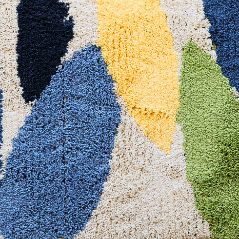 Colorful Leaf Flocking Mat