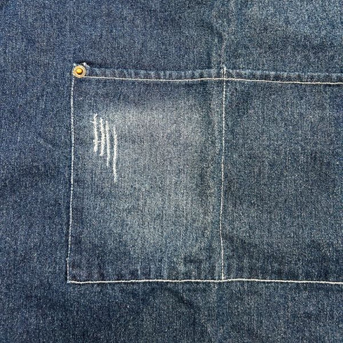 Denim Apron with Pockets | Adjustable Neck Strap