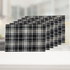 White and Black Plaid Placemats - (Set of 6)