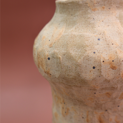 Tall White Ceramic Vase