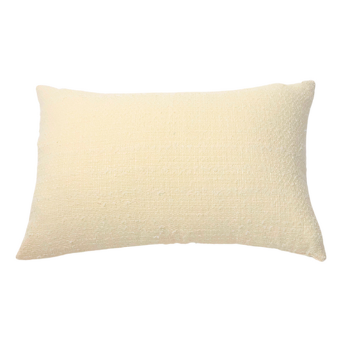 White Shimmery Throw Pillow | 20"x20" or 12"x20"