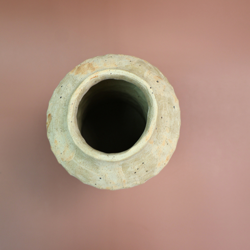 Tall White Ceramic Vase