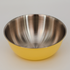 Yellow Stainless Steel Bowl and Strainer