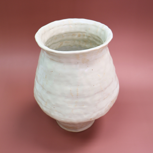 Large Round Ceramic Vase