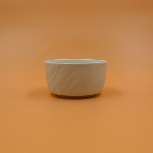 White Ceramic Textured Bowls