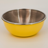 Yellow Stainless Steel Bowl and Strainer
