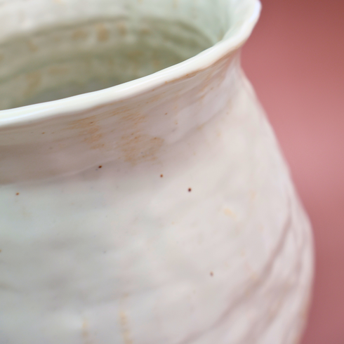 Large Round Ceramic Vase