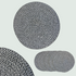Black and White Round Placemat (Set of 6)