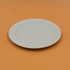 Textured White Ceramic Plate