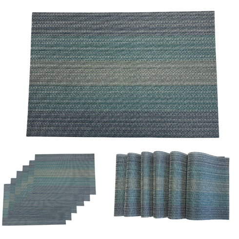 Blue Turquoise Placemats -(Set of 6)