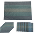 Blue Turquoise Placemats -(Set of 6)