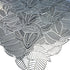 Metallic Grey Leaf Pattern Placemat (Set of 6)