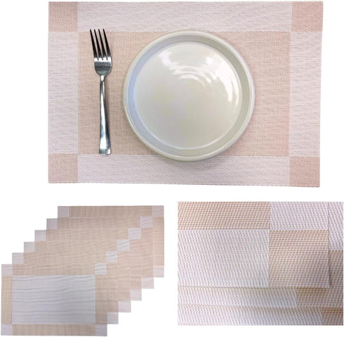 Pink and White Table Mat (Set of 3)