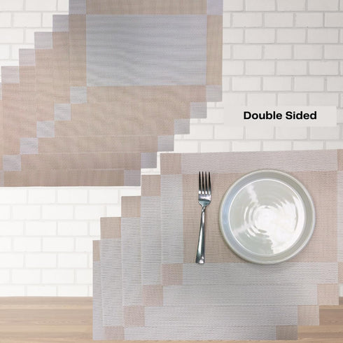 Pink and White Table Mat (Set of 3)