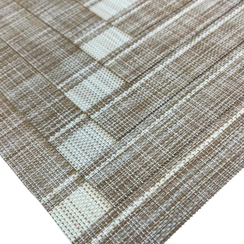 Brown with White Stripes Table Mat (Set of 6)