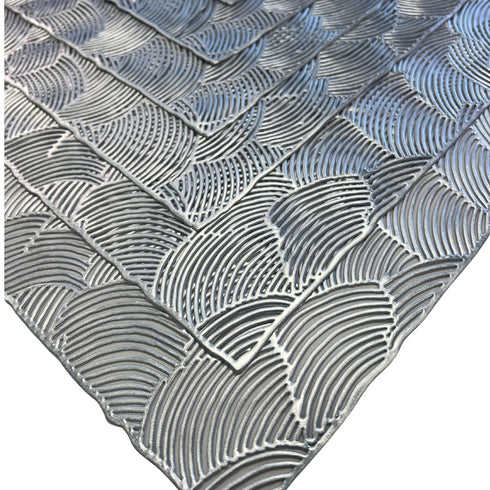 Plastic Placemats - Wave Design (Set of 6)