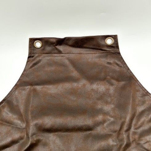 Brown Apron with Pockets and 2 Pockets | Adjustable Neck Strap