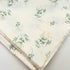 Diseño de flores verdes tranquilas | Manta para bebé 100 % algodón | 99 x 99 cm