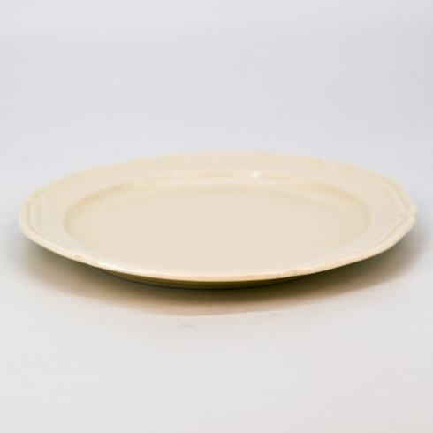 Plato de comedor blanco básico de 10"