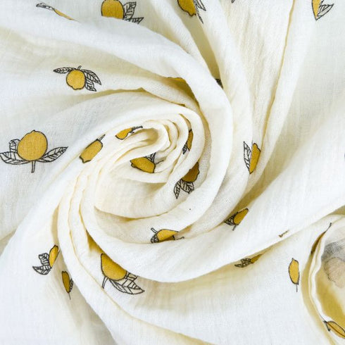 Manta para bebé con estampado de limones | 99 x 99 cm