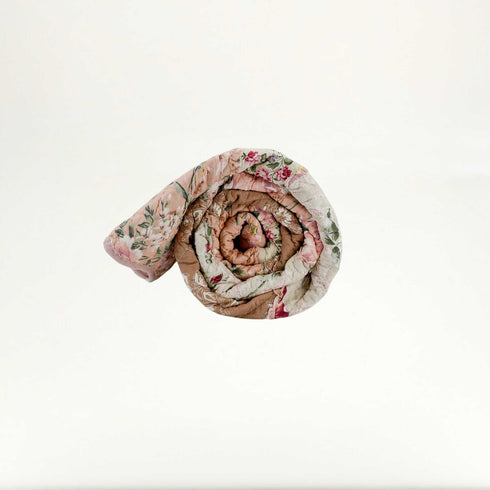 Pink Floral Quilt set 3-Piece (Twin & Full) | Cotton Polyester Blend