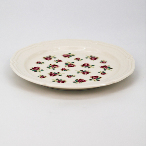 Vintage Floral Design Dining Plate 8"