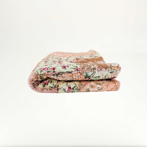 Pink Floral Quilt set 3-Piece (Twin & Full) | Cotton Polyester Blend