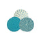 Rope Coasters Blue and White 4.3" Round