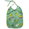 Green Baby Bib with Lemons and Surfboards