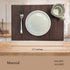 Brown and Orange Woven Table Mat (Set of 6)