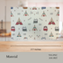 Kitten and Teepee Table Mat (Set of 6)
