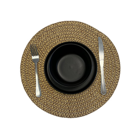 Gold Round Table Mat (Set of 6)