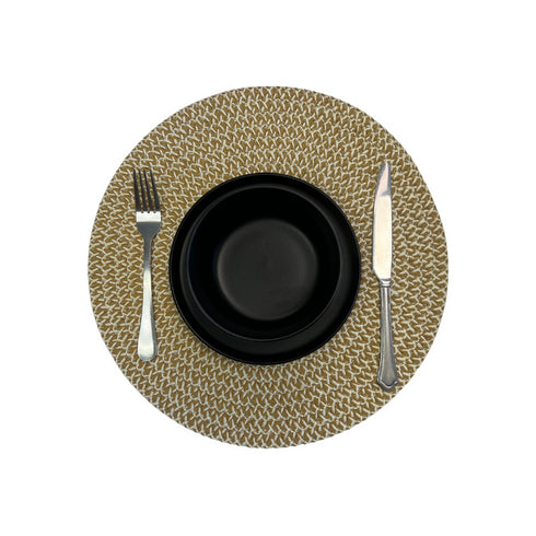 15" Round Woven Placemats (Set of 6)
