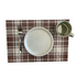 Brown Plaid Table Mat (Set of 6)